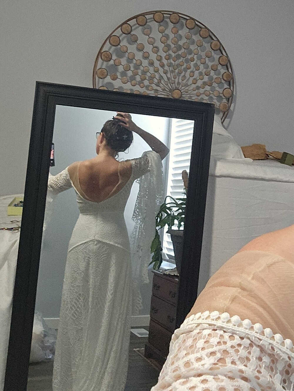 Bohemian Bell Sleeve Wedding Dress - Picture 16 of 16
